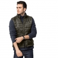 Jack Wolfskin Argon Insulated Vest (very warm, lightweight, PFC-free) green-brown Men